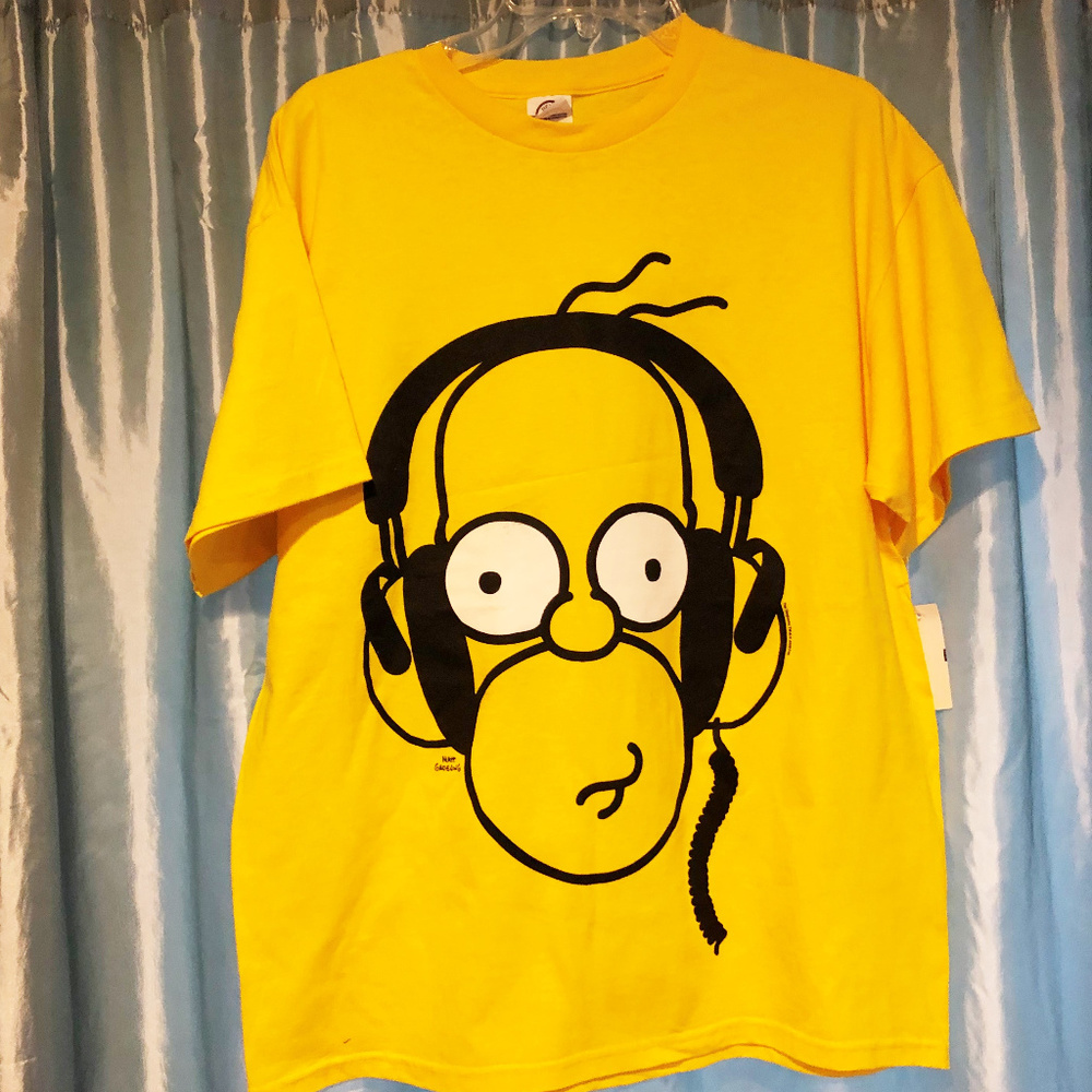 T-shirt The Simpsons Homer mens new size L cotton Matt Groening Delta Pro Weight